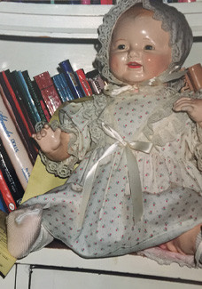 antique doll repaired